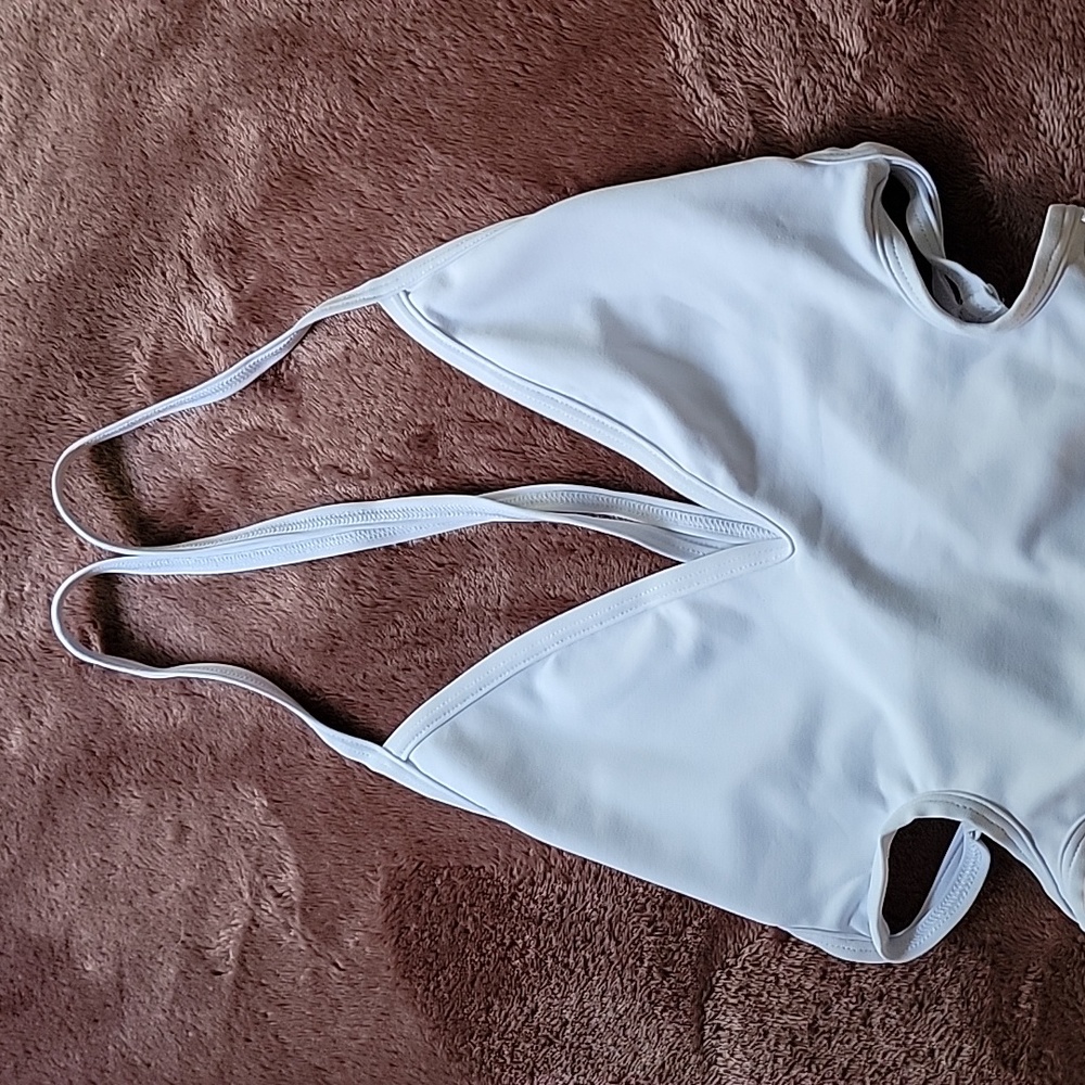 Frederick's South Beach One-Piece Lace-Up Swimsuit S - Picture 8 of 16